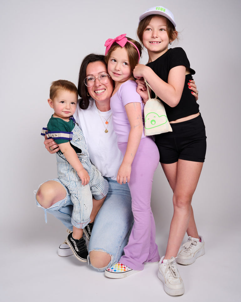 Photo of YAWN founder Tara Tersigni with her three kids.