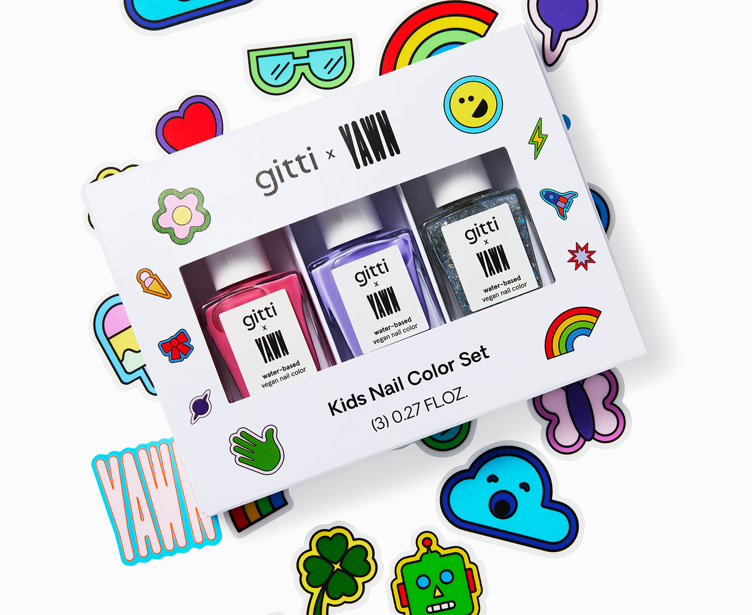 gitti x YAWN Kids Nail Color Set